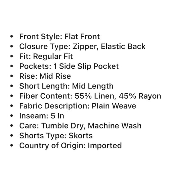 St. John's Bay - Women's Mid Rise Skort - Navy Blue - 14 - Picture 9 of 16